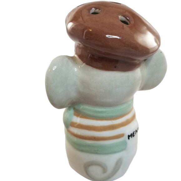 Vintage Porcelain Parmesan Cheese Shaker Luigi the Mouse Waiter - Picture 4 of 9
